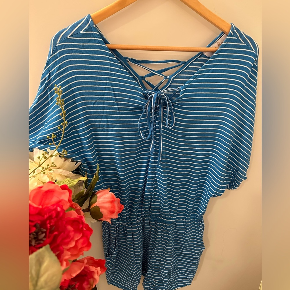 Ava Sky Romper. Large. Used once.